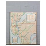 George Saloman 1961 Ny City Transit Map