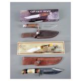 Lot Of 2 Hunting Knives W/ Sheath