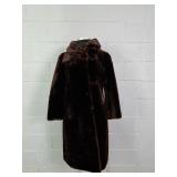 Alysha Seal "new Yorker" Dyed Lamb Fur Coat