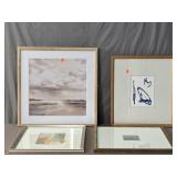 4x The Bid Framed Wall Art-various Sizes