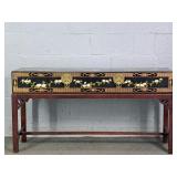 Vintage Handmade Oriental Server W/ Brass Howe