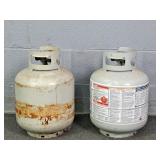 Lot Of 2 Blue Rhino & More 15 Lb Lp Tanks