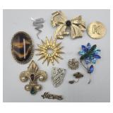 Assorted Brooches Pins Clips And More Including
