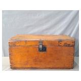 Small Antique Pine Trunk