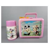 Micky And Minnie Lunchbox W/ Thermos Plastic