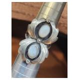 Sterling Silver Navajo Mother Of Pearl Ring Sz6