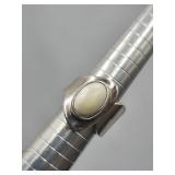 Sterling Silver Ati Mexico Mother Of Pearl Ring
