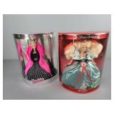 2x The Bid Happy Holidays Barbie Collection