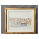 Leopold Survage Art Framed And Matted Under Glass