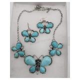 Butterfly Faux Howtie / Turquoise Fashion