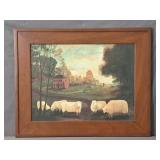 Elizabeth F Gilkey "primitive Farm Print"