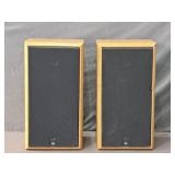 Pair Jbl 2 Way Stereo Bookshelf Speakers