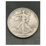 1943 Walking Liberty Silver Half Dollar