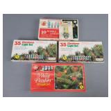 4x The Bid Vintage Christmas Lights Untested