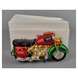 Large Mercury Glass Motorcycle Ornament