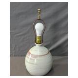 Vintage Glazed Pottery Jug Style Lamp