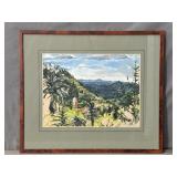 Virginia Wright Frierson Oil On Board