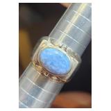 Sterling Silver Signed Sz8 Ring Tw 10.0g