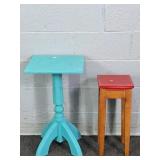 Lot Of 2 Decorative Wood Stands