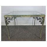 Glass Top Wrought Irion Low Ht Table
