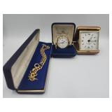 Pocket Watch ( Quartz ) And Fob Plus Working