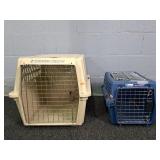 Lot Of 2 Petmate And Kennel Cab Pet Carrier/crates
