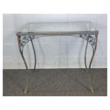 Glass Top Wrought Iron Table
