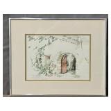 Virginia Wright-frierson Framed Water Color