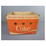 Vintage Plastic Coated Coke Crate