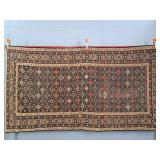 Antique Hand Knotted Accent Rug