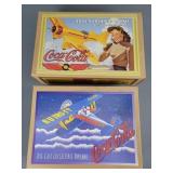 2x The Bid Die Cast Coca Cola Airplanes