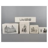 5 Pc Lot Dept 56 Heritage Village Items