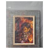 John Brady "old One" Vintage Framed Oil Painting