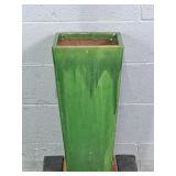 Tall Glazed Pottery Vase