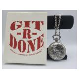 Git -r-done Larry The Cable Guy Pocket Watch