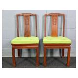 2x The Bid Solid Wood Accent Chairs