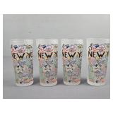 Set Of 4 New York Glasses Caststudio 2016