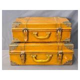 Lot Of 2 Vintage Velvet Lined Decorative Displays