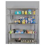 Large Lot Cleaning Supplies-rack Not Included