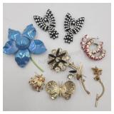 Vintage To Now Brooches Pins Earrings And