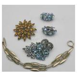 Sparkling Rhinestone Vintage Jewelry Earrings