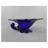 Blue Heisy Glass Decorative Bowl