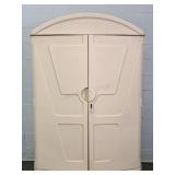 Large 2 Door Poly Storage Shed W/ Shelves