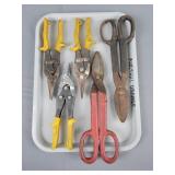 Lot Of 5 Assorted Snips Wiss & More