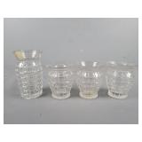 4x The Bid Heisey Glass Flower Vase