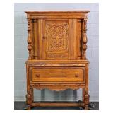 Beautiful Carved Wooden Armoire