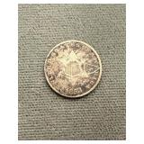 1853 Silver 3 Cent Piece