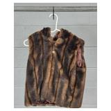 Ralph Lauren Faux Fur Coat Size M-w/ Hood