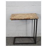 Hooker Furn Bamboo Finish Metal Frame Side Stand