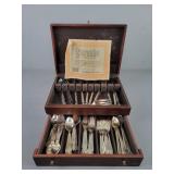 64 Pc Oneida Flatware Silver Plate